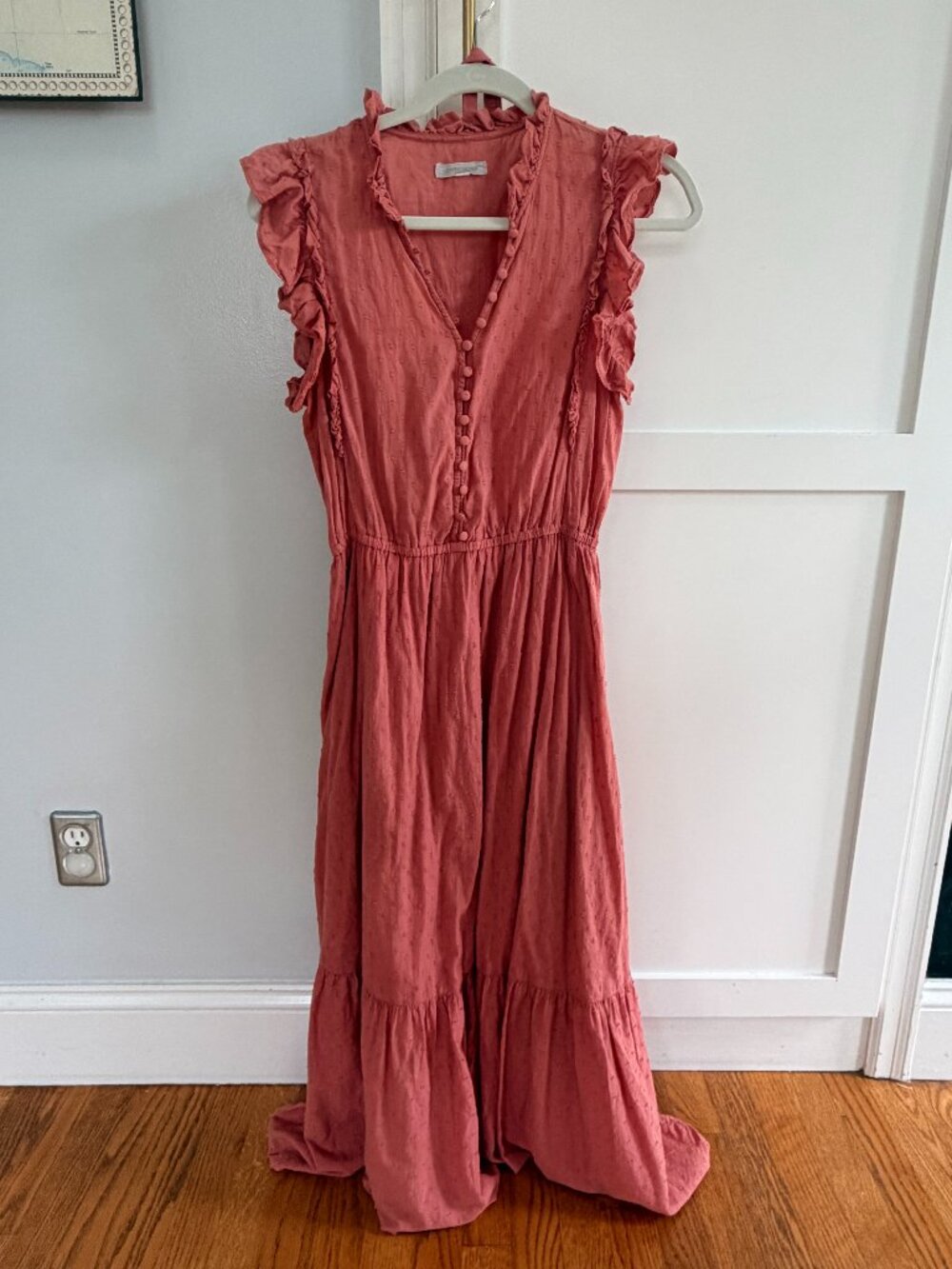 Women's coral pink sundress by Outerknown